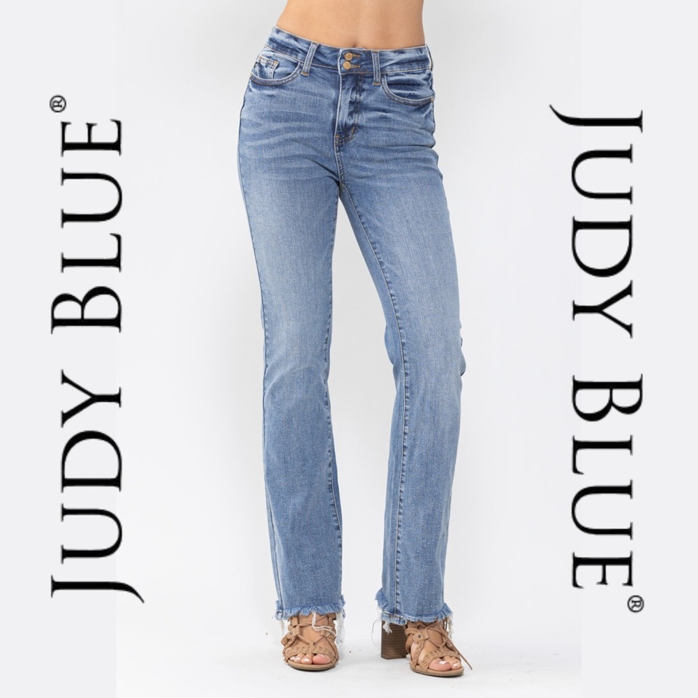 🌟RESTOCK🌟 JUDY BLUE | High Waist Double-Button Bootcut Jeans - Style #88140